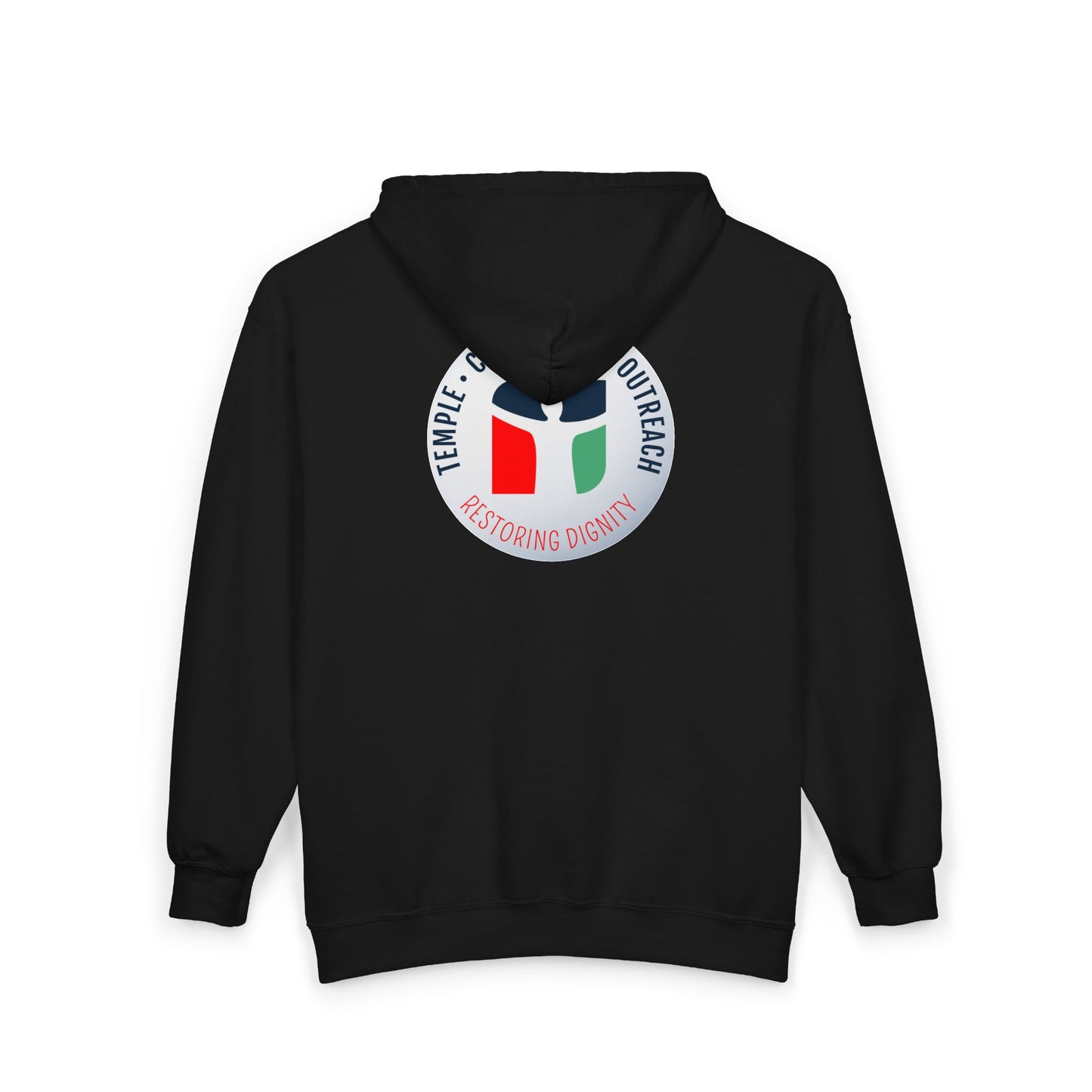 Community Outreach Zip Hoodie — "Intentional Community Outreach" Church Volunteer Hoodie