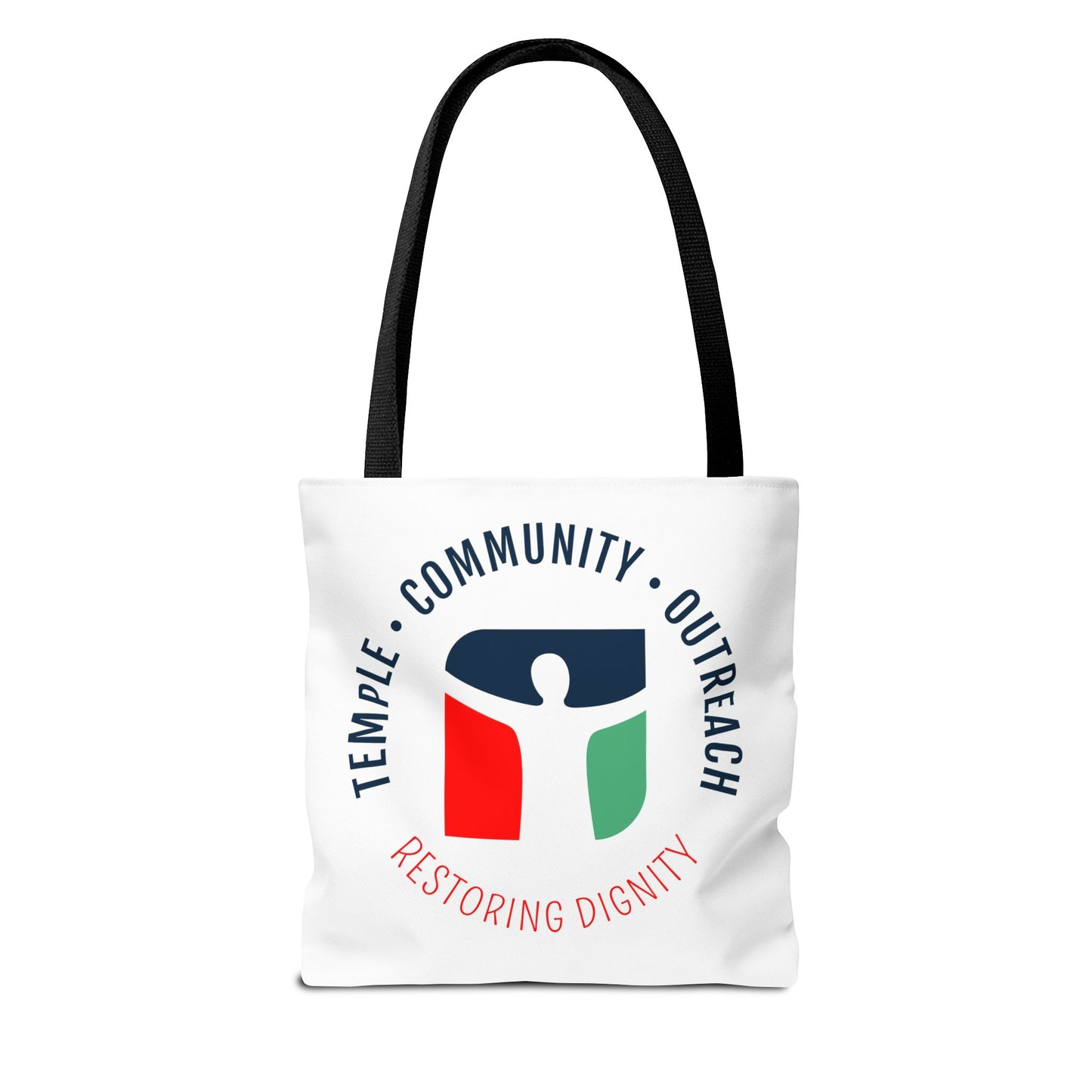 Empowering Community Tote Bag - Restore Dignity & Meet Needs