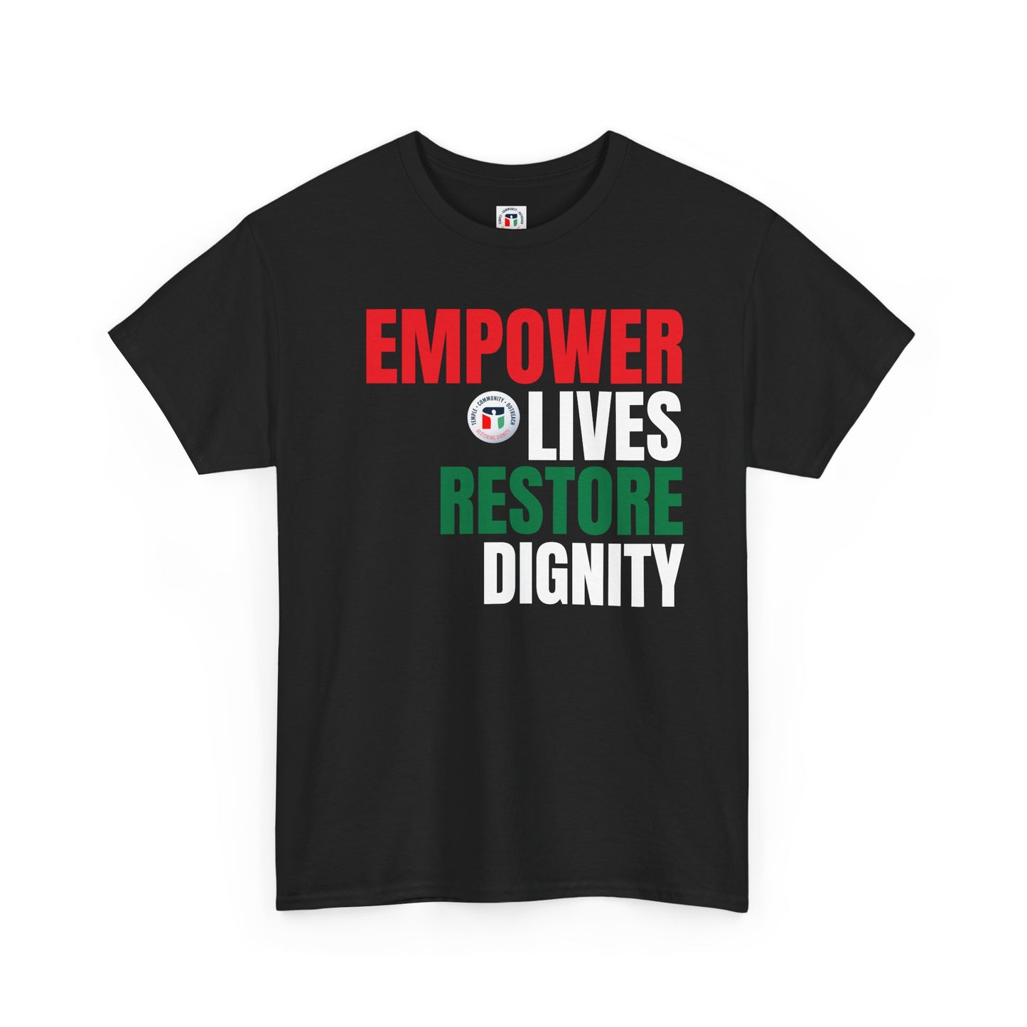 TCO Empower Message Grey Unisex Heavy Cotton Tee