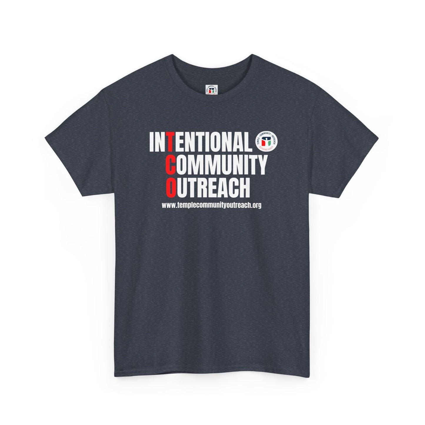 Casual Unisex Heavy Cotton Tee with Bold 'TCO' Design Intentional Community Outreach