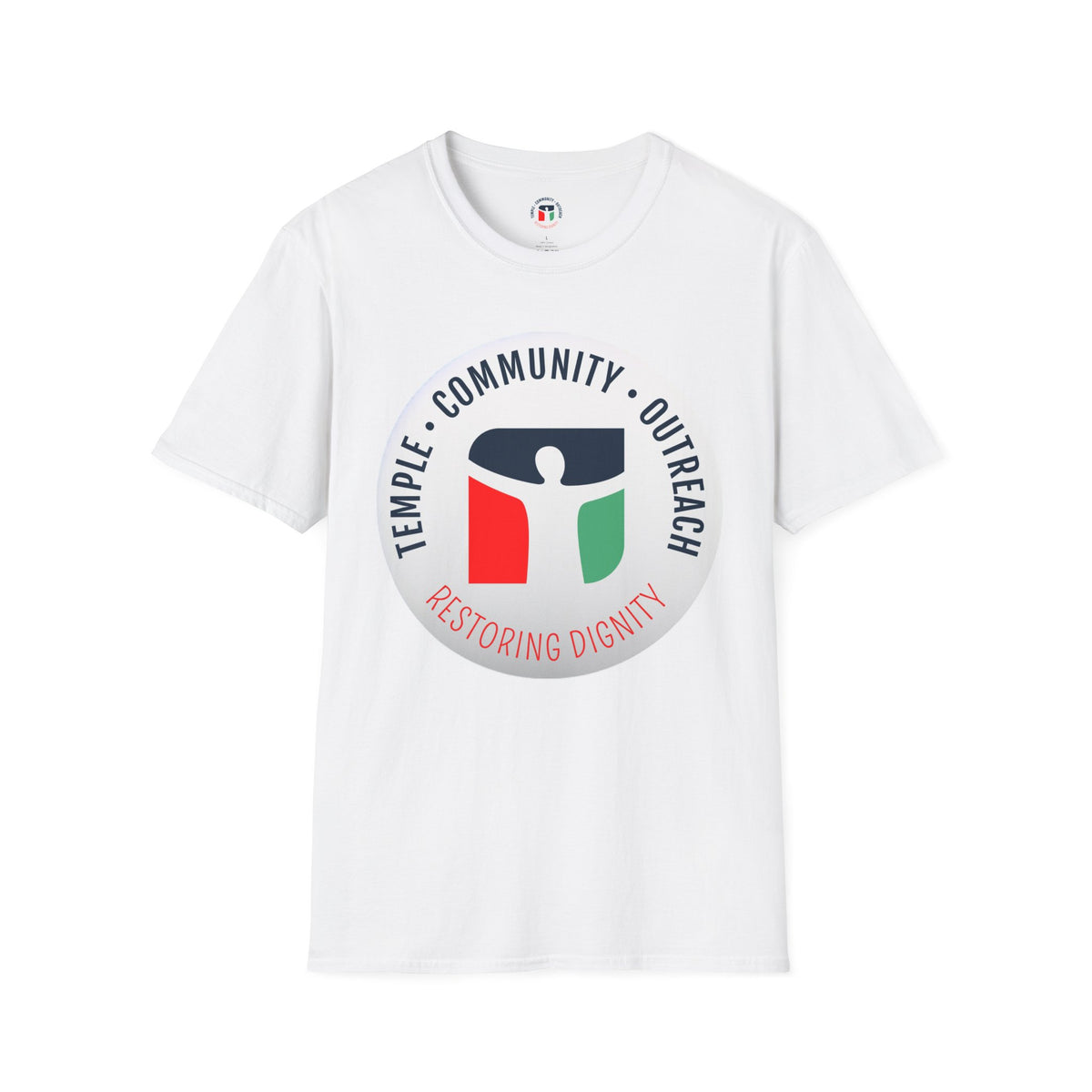 Unisex Softstyle T-Shirt - Community Outreach Design - Restoring Dignity