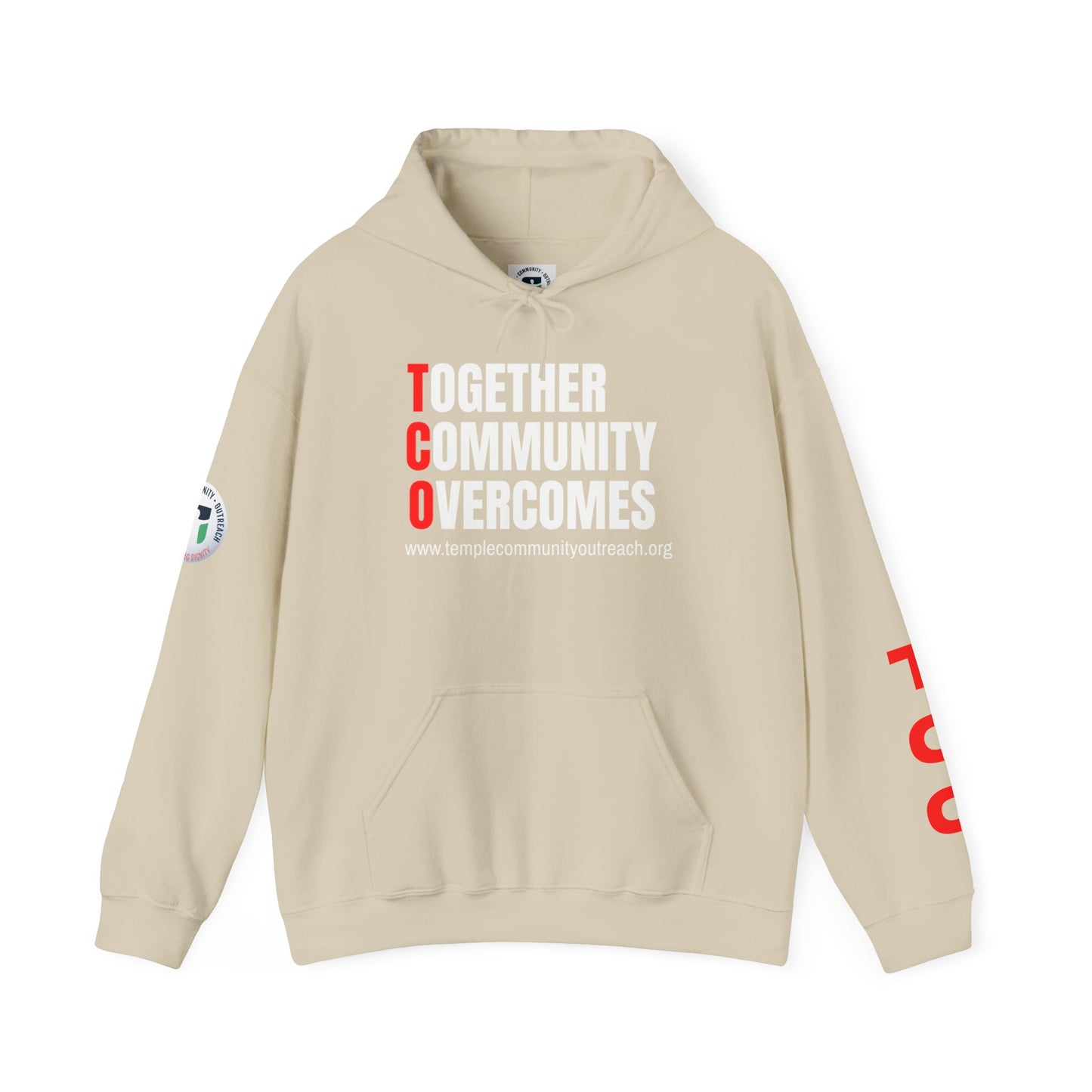 Community Outreach Hoodie — TCO Temple Volunteer Pullover