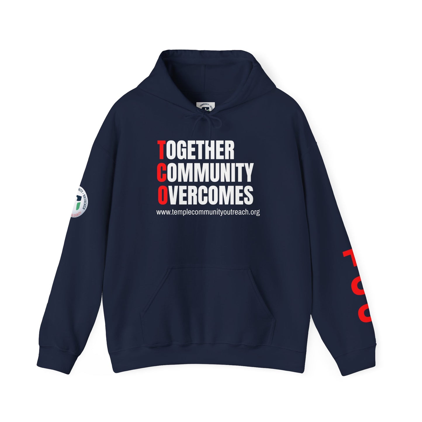 Community Outreach Hoodie — TCO Temple Volunteer Pullover