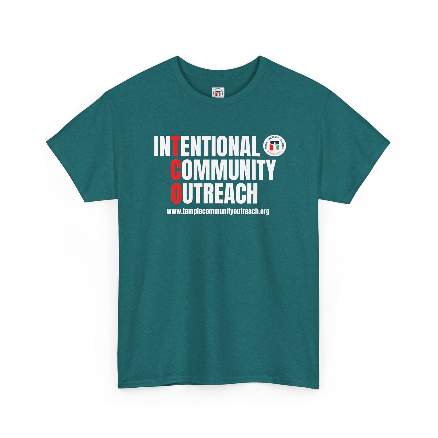 Casual Unisex Heavy Cotton Tee with Bold 'TCO' Design Intentional Community Outreach