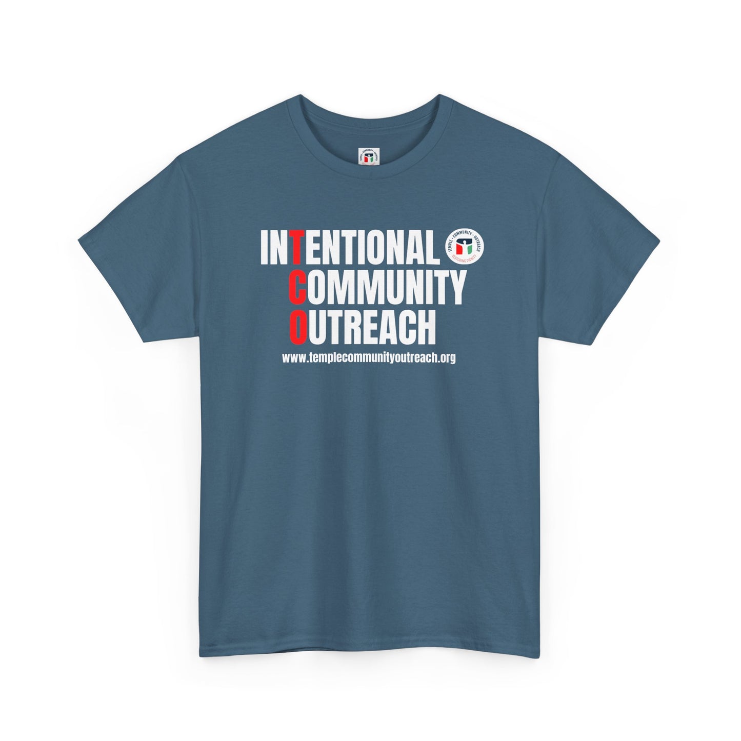 Casual Unisex Heavy Cotton Tee with Bold 'TCO' Design Intentional Community Outreach