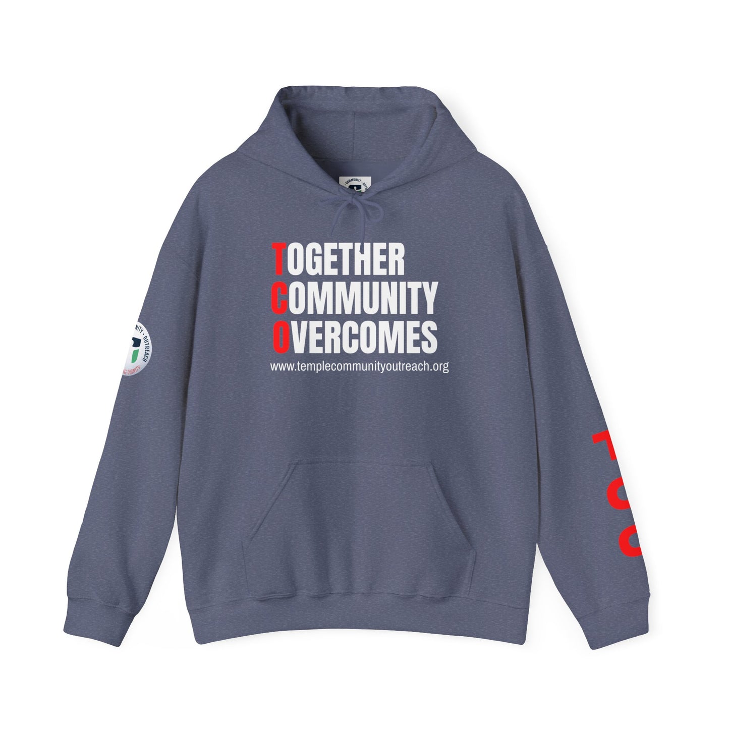 Community Outreach Hoodie — TCO Temple Volunteer Pullover